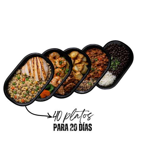 Plan mensual full de 40 platos de comida casera preparada Gustó