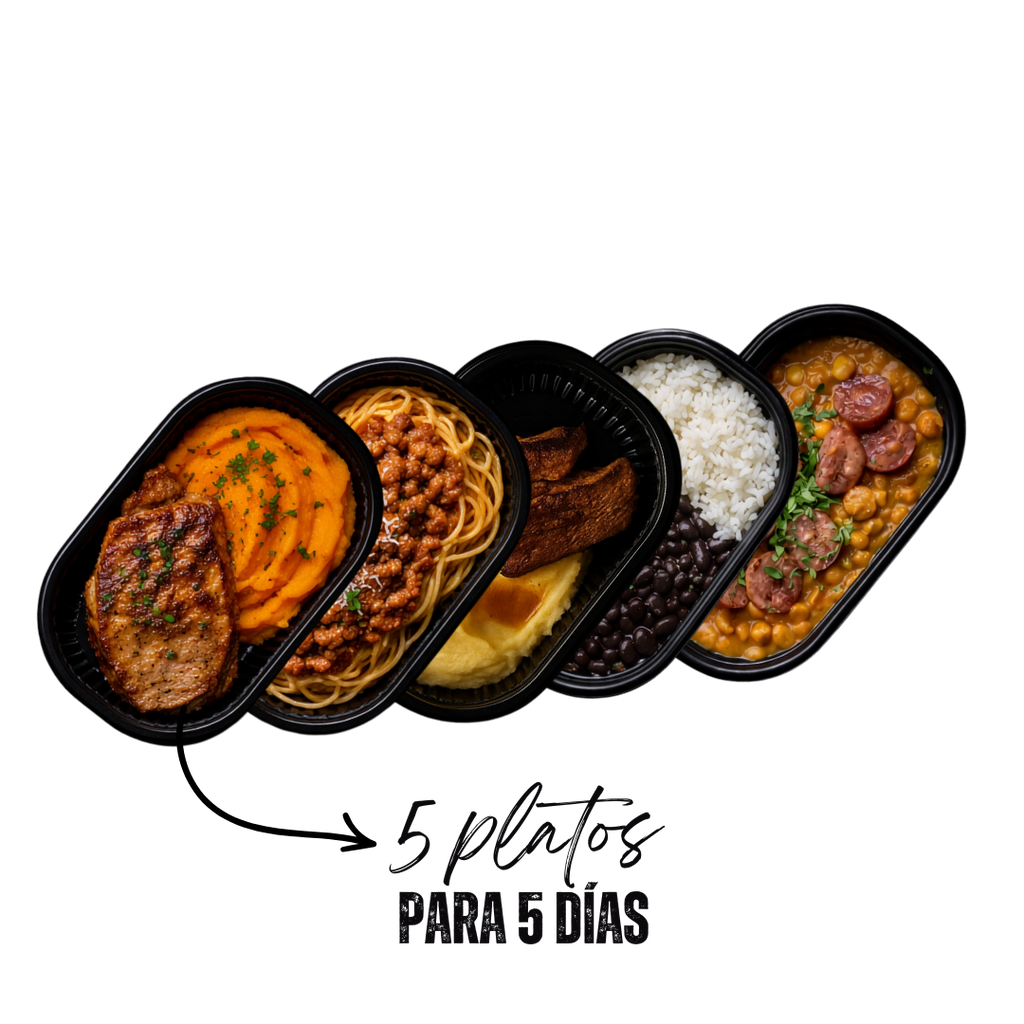 PLAN SEMANAL DE ALMUERZOS ( 5 platos )