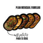 PLAN MENSUAL FAMILIAR DE ALMUERZOS ( 60 platos )