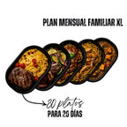PLAN MENSUAL FAMILIAR XL DE ALMUERZOS ( 80 platos )