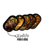 PLAN SEMANAL FAMILIAR XL DE ALMUERZO ( 20 platos )