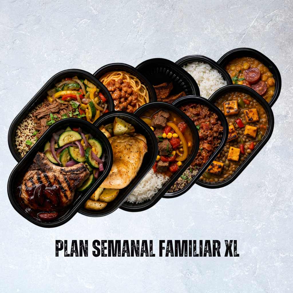 PLAN SEMANAL FAMILIAR XL DE ALMUERZO ( 20 platos )